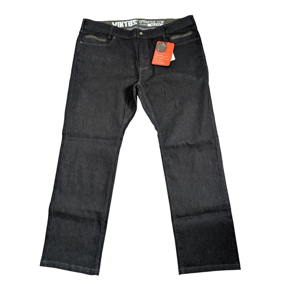 Viktos Operatus CCW Relaxed Straight Tactical Jeans Men 40x32 Black‎ Utility